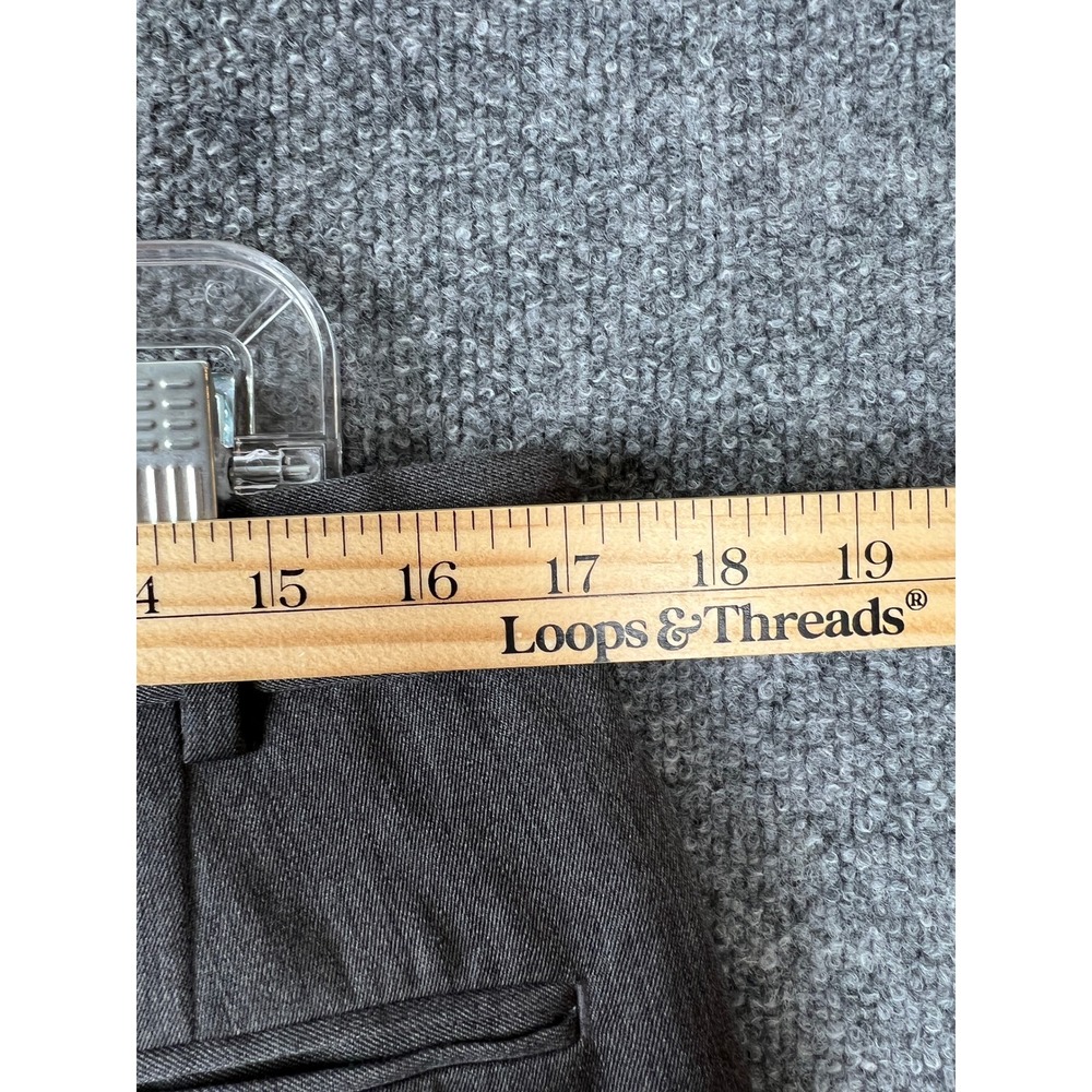 Brooks Brothers Pants 1818 Madison Mens Charcoal Grey 100% Wool 35x31 - Picture 5 of 6